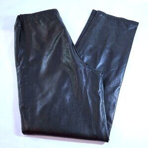 Siena Lambskin Black Leather Pants Size XS